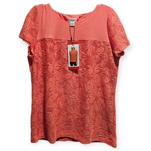 Calvin Klein Top NWT Rose SIZE MEDIUM